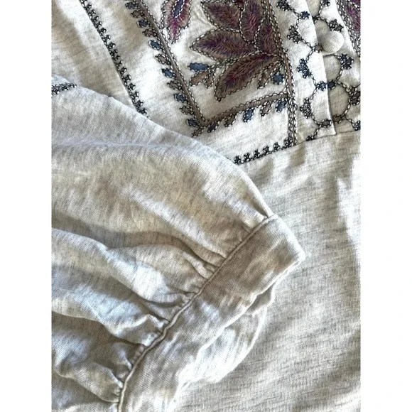 J. Jill Feminine Floral Embroidered Blouse Size 2X Plus 3/4 Sleeves boxy - Picture 6 of 10